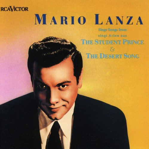 CD cover featuring portrait of Mario Lanza in a suit and tie.