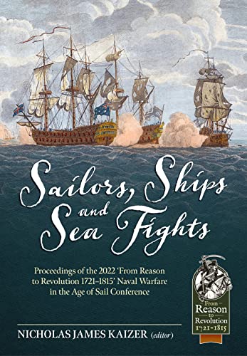 Book cover featuring an 18th-century naval battle scene with sailing ships and cannon smoke.