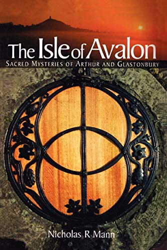 Book cover: "Isle of Avalon" with a circular window and Glastonbury Tor.