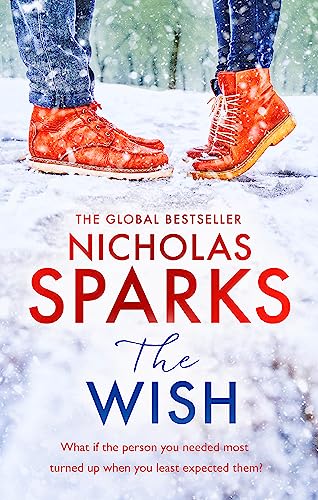 Book cover: two people in boots stand in a snowy landscape.