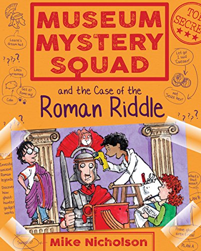 Book cover: children with Roman soldier in front of a column.