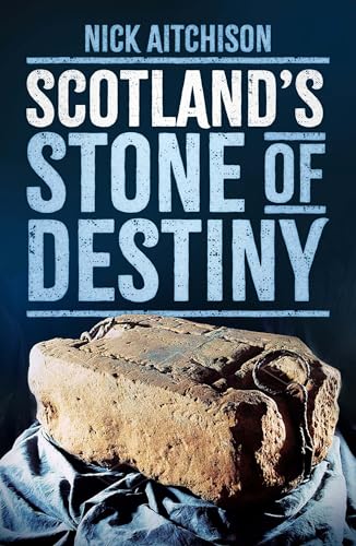 Book cover featuring the Stone of Destiny resting on fabric.