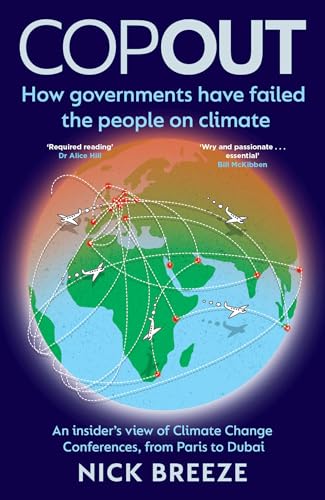 Book cover: “COPOUT” with a globe illustration and airplane trails.