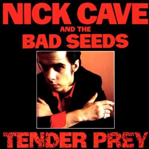 Nick Cave album cover featuring a man in a red shirt and black jacket.