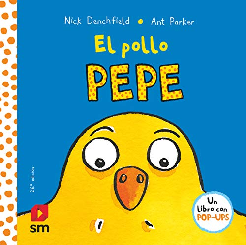 Children's book cover featuring a bright yellow cartoon chick named Pepe.