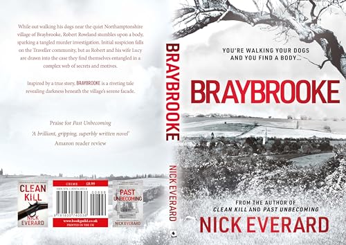 Book cover for "Braybrooke" by Nick Everard, featuring a rural landscape.