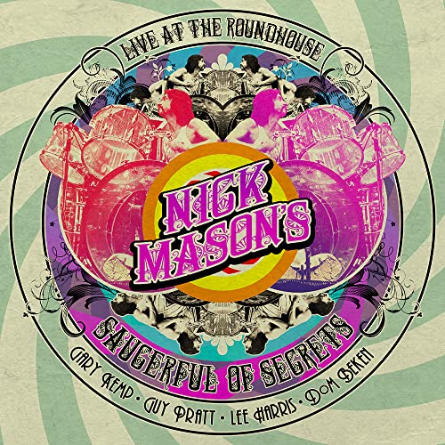 CD cover for Nick Mason's Saucerful of Secrets live album, psychedelic art.