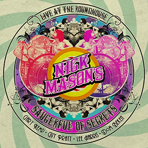 Circular album cover for Nick Mason's Saucerful of Secrets live album.
