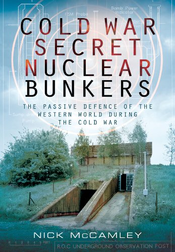 Book cover showing an underground bunker entrance with technical diagrams and overlaid text.