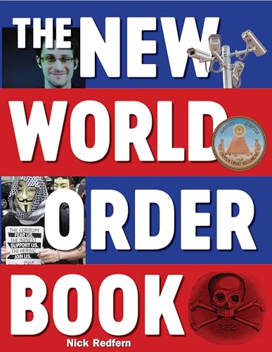 Book cover with images of surveillance, protest, and conspiracy symbols.