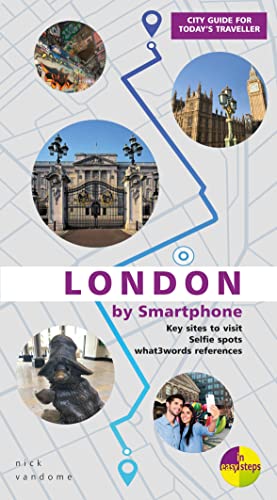 Book cover: “London by Smartphone” with photos of landmarks and people.