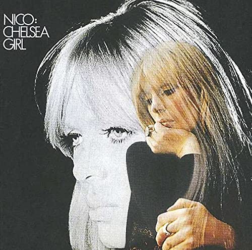 Album cover for Nico’s “Chelsea Girl” featuring a portrait of the artist.