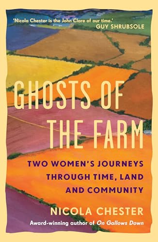 Book cover: colorful patchwork fields with bold white title text.