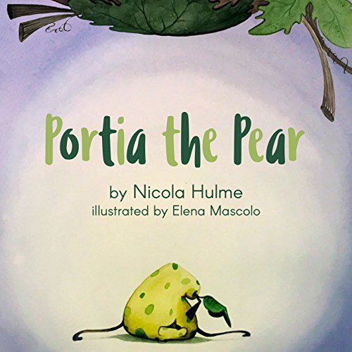 Book cover: a green pear with a small bird perched on it.