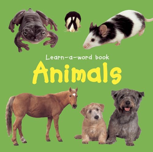 Book cover with images of a frog, hamster, horse, and dogs.