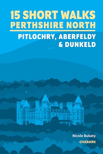 Book cover: "15 Short Walks Perthshire North" with castle illustration.