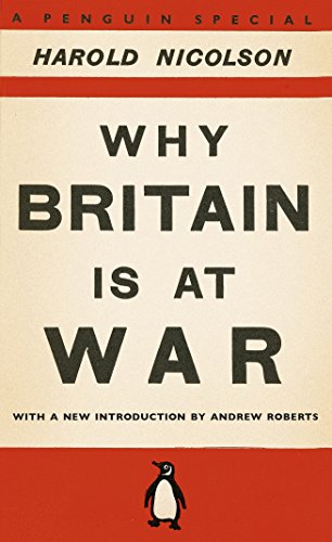 Book cover: "Why Britain is at War" by Harold Nicolson, Penguin Special.