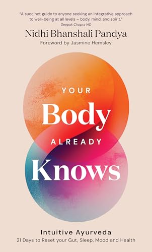 Book cover with natural colors, featuring a person in a yoga or meditation pose.