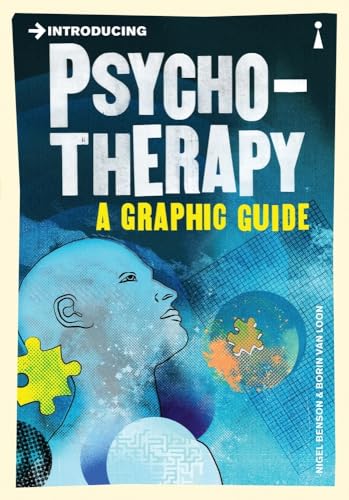 Book cover: "Psychotherapy: A Graphic Guide" with a blue head illustration.