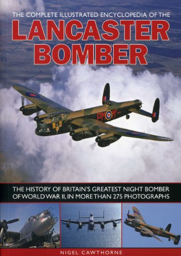 Book cover featuring a Lancaster bomber in flight, with smaller images below.