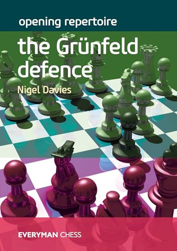 Chess book cover featuring green pieces on a checkered board.