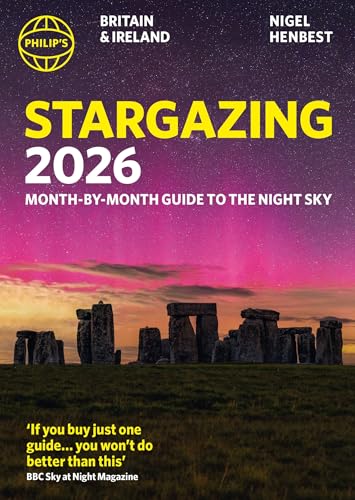 Philip's 2026 stargazing guide cover with Stonehenge silhouetted against a night sky.