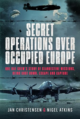 Book cover depicting WWII aircraft, a parachute, and barbed wire.