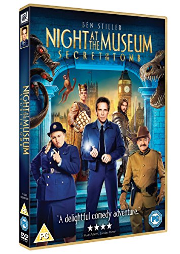 DVD cover for Night at the Museum: Secret of the Tomb featuring the cast.