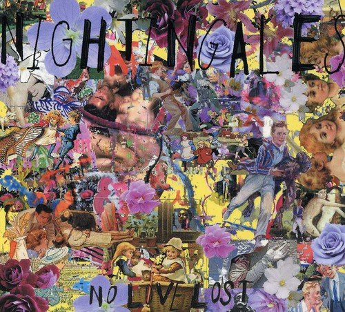 CD cover: collage of vintage portraits and floral elements, text "No Love Lost".