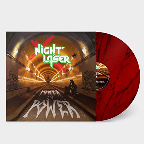 Red vinyl record with tunnel cover art featuring a lone figure.