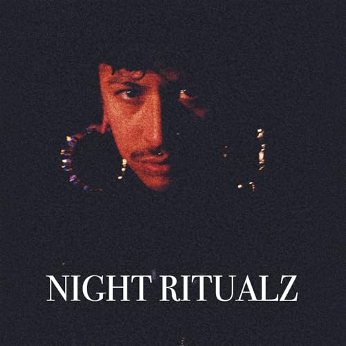 CD cover with close-up portrait of a person in shadow, text "NIGHT RITUALZ".