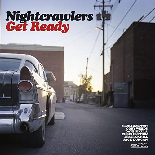 Nightcrawlers "Get Ready" CD cover with a vintage car and urban scene.