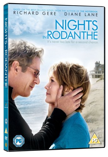 DVD cover for “Nights in Rodanthe” featuring Richard Gere and Diane Lane.