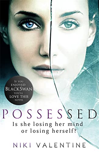 Book cover: woman’s face split by a cracked mirror, titled “Possessed.”