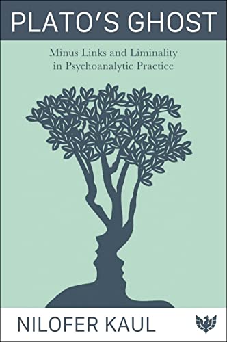Book cover: "Plato’s Ghost" with a tree forming a face silhouette.