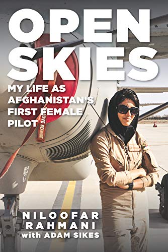 Book cover: woman in flight suit stands by a small airplane.