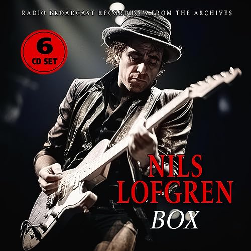 Nils Lofgren playing guitar, album cover for a 6CD box set.