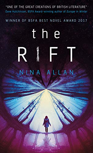 Book cover for "The Rift" featuring a lone figure in a fractured landscape.