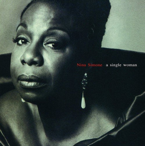 Nina Simone vinyl album cover with a black-and-white portrait of the artist.