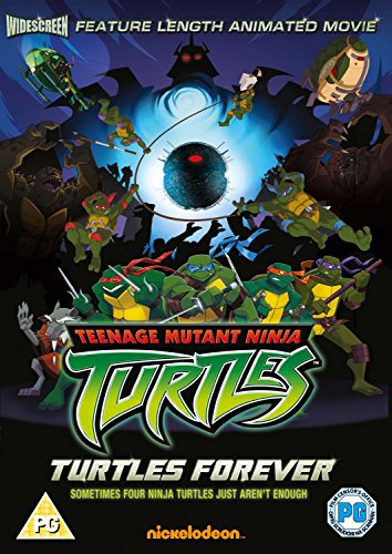DVD cover for “Ninja Mutant Ninja Turtles: Turtles Forever” featuring the turtles.
