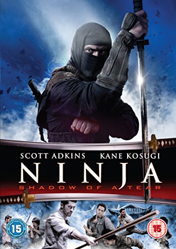 DVD cover for "Ninja - Shadow Of A Tear" featuring a masked ninja with swords.