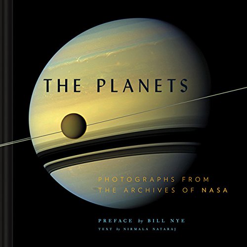 Book cover featuring a large image of Saturn with rings against a black background.