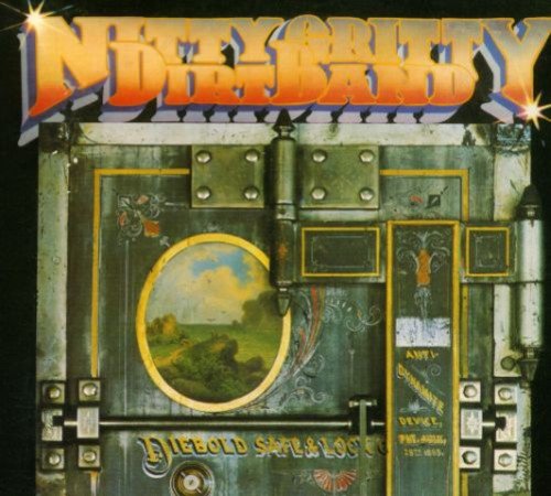 "CD album cover featuring a metal door with oval window and rusted details."