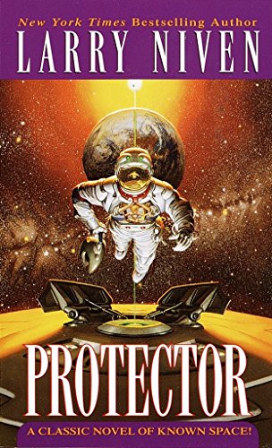 Book cover: astronaut floating in space above a yellow platform.