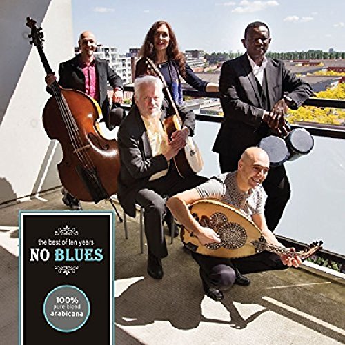 Album cover featuring a five-person musical group with varied instruments.