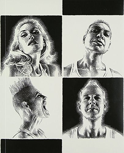 Black and white CD cover featuring four portrait illustrations of people.