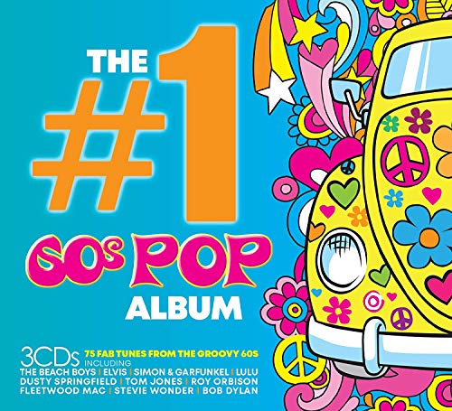 CD cover for “The #1 60s Pop Album” with a colorful VW bus.