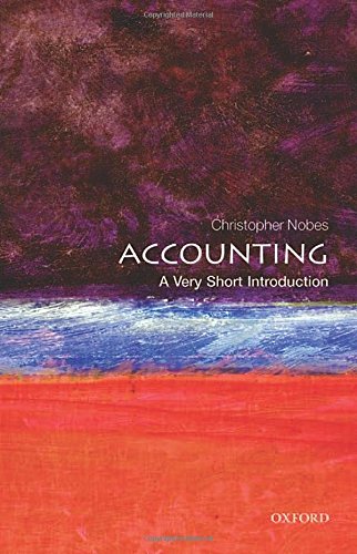 Book cover: "Accounting: A Very Short Introduction" with abstract art.