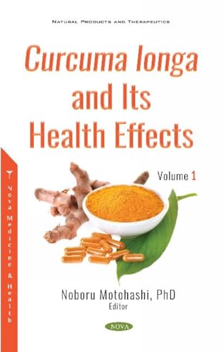 Book cover featuring turmeric root, powder, capsules, and a green leaf.