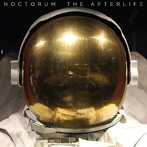Vinyl record cover featuring a golden astronaut helmet against black.